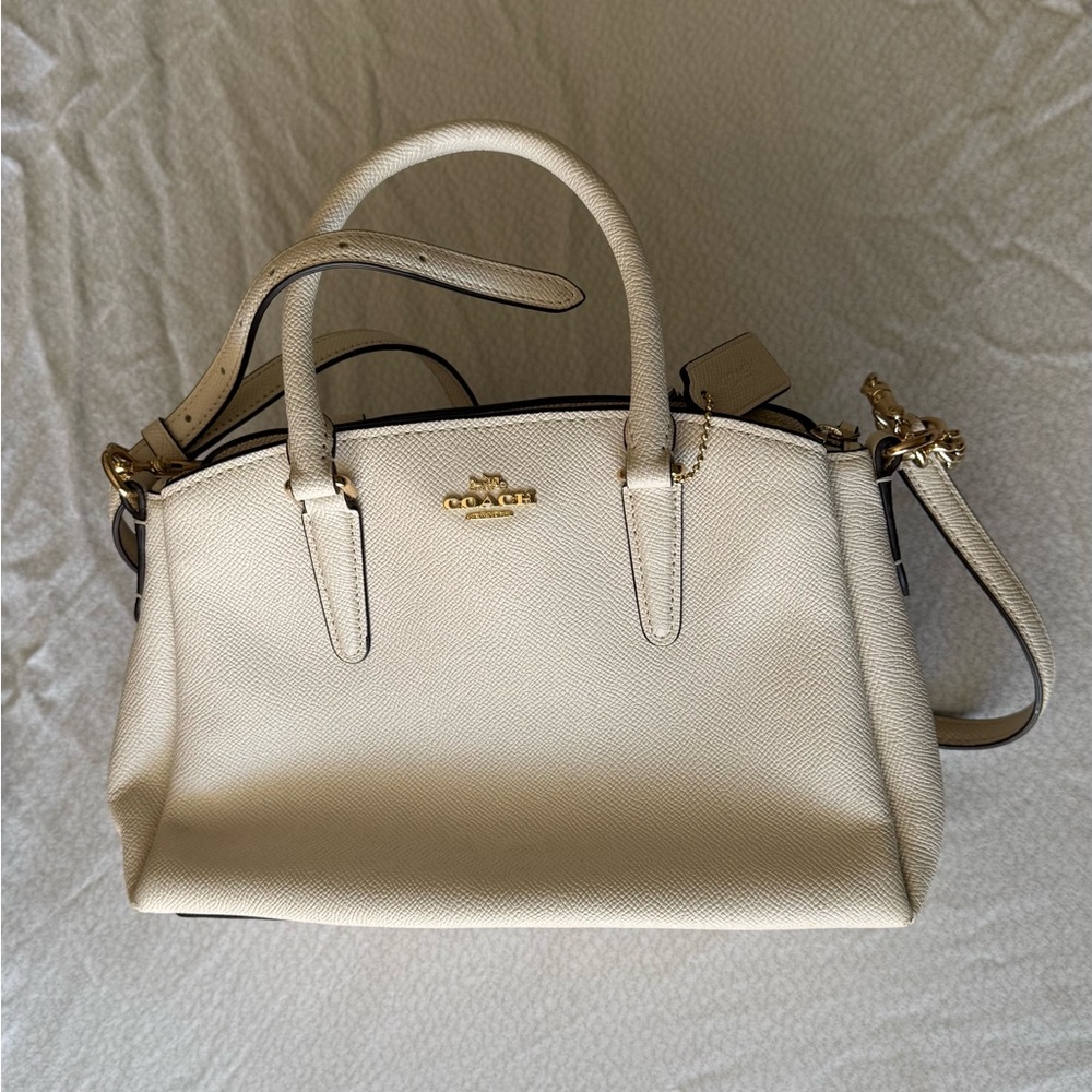 Coach Mini Sage Carry All cream handbag and crossover